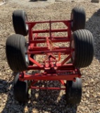 Lot of 2 Rolling Material Movers Cart Pull Wagons