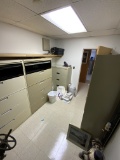 Office #14 Lot of 4 Metal Cabinets - 1 File 4-Drawer