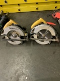 Lot of 2 Dewalt Electric Circular Saws