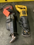 Lot of 2 Electric SawZalls Dewalt DW304P Milwaukee 6509 Reciprocating Saw