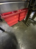 Lot of 2 Carts Hoppers On Wheels 33 x 48 x 31
