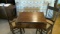 primitive drop leaf table w/ 2 chairs