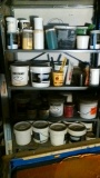Shelf and paints