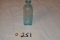 Vintage Aqua Blue Poison Bottle Pat. June 18 1895