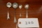 4 Pieces Silver Plated Spoons