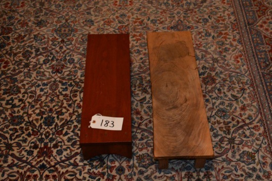2 Wooden Short Benches