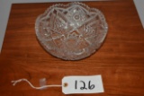 Antique Cut Glass Bowl 9