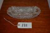 Antique Cut Glass Tray 12