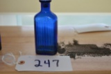 Cobalt Blue Poison Bottle