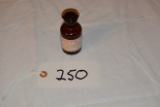 Vintage Iodine Tincture Bottle Amber with Skull & Crossbones