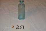 Vintage Aqua Blue Poison Bottle Pat. June 18 1895