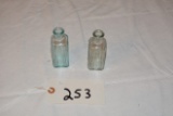 2 Vintage Poison Bottles Vapo-Cresolene Late 1800's