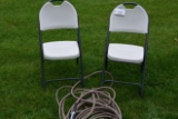 Garden Hose and 2 Chairs