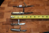 Lot of 4 Vintage Schrade Knives
