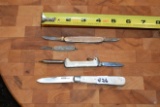 Lot of 5 Vintage Knives