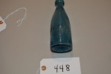 Vintage 1870's Aqua Blue WHH Chicago Soda Bottle