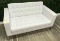 White Leather Loveseat                                      S251