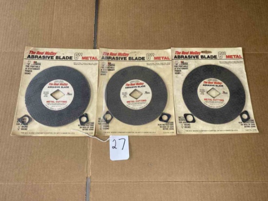 3 Pk. Tite Real McCoy Abrasive Blade 6" Metal