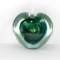 Heart Shaped Glass Paperweight