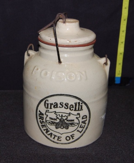 Grasselli Aresenate of Lead 5 # Crock Jar