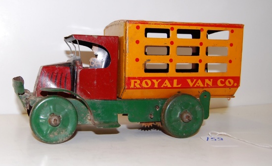 Marx Royal Van Co. Wind Up Tin Toy