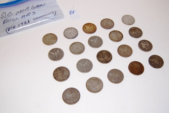 (20) Asst Morgan Silver Dollars