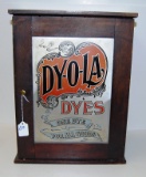 Dy-O-LA Dyes Country Store Display Cabinet