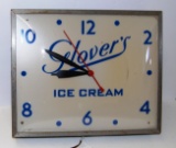 Glover's Lighted Ice Cream Clock
