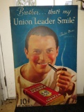 Union Leader Tobacco Store Stand Up Sign