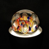 Zimmerman Ribbon Style Glass Paperweight