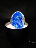 Egg Shaped Glass Paperweight