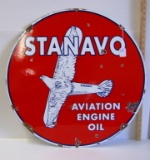 Stanavo Aviation Engine Oil Porcelain Sign