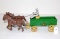 JOHN DEERE HORSE DRAWN WAGON W/ DRIVER