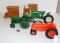 (3) ASST PARTS TRACTORS & 2 WOOD BANKS