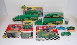 (11) ASST RACE CAR SEMIS, TRANSPORTERS, CARS