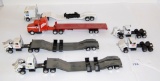 (6) ASST SEMI TRACTORS WITH (4) TRAILERS 1/64