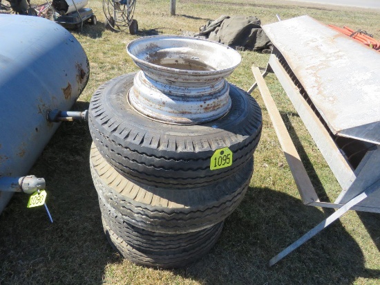 4 Trailer Tires with Rims 7-14.5