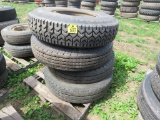 (4) 11:-20 Tires with 2 Rims