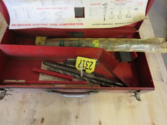 Sawzall Box w/Hammer Drill Bits