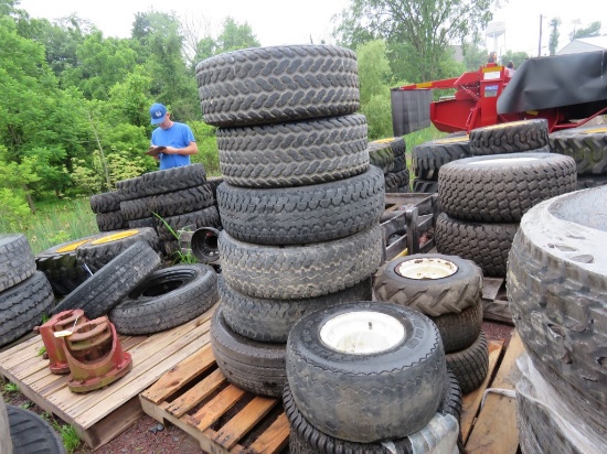 Pallet of Assorted Tires and Rims