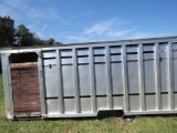 Hewey 16ft Alum Cattle Box w/1 Rollup Door & Drop Gate