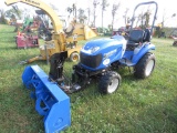 NH 24 Boomer Compact Tractor w/5ft Front Mount Snowblower