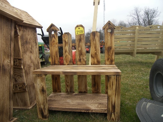 Large Wood Bench