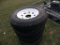 4 NEW 235/80R16 Tires w/8 hole Rims