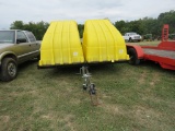 2 place Snowmobile Trailer w/2 Sled Shield Covers