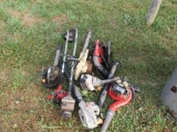 Pile of Leaf blowers-trimmers-etc