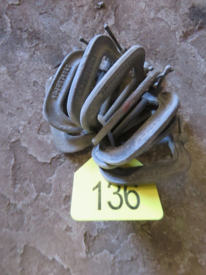 8 Small C Clamps