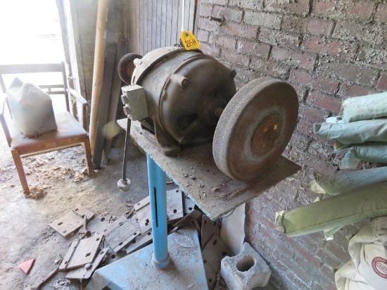 Large Double Grinder on Pedestal