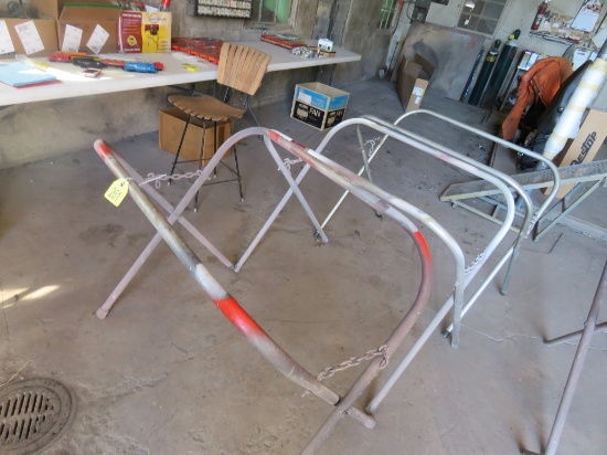 3 Metal Folding Saw Horses