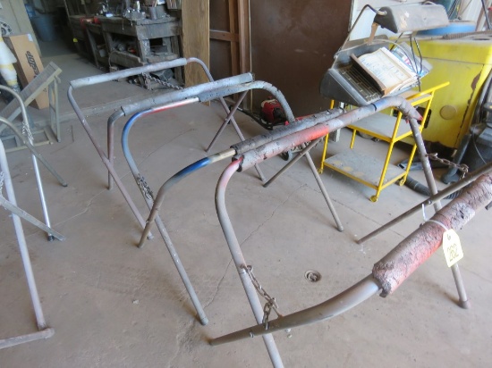 3 Metal Folding Saw Horses